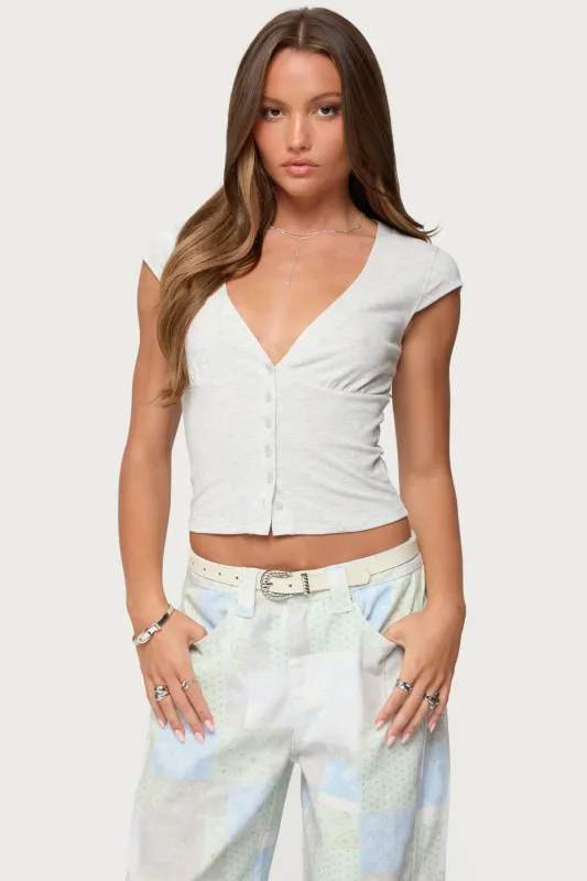 Alza Button Up Top made by Edikted