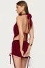 Caspia Cowl Neck Backless Top sold by Edikted
