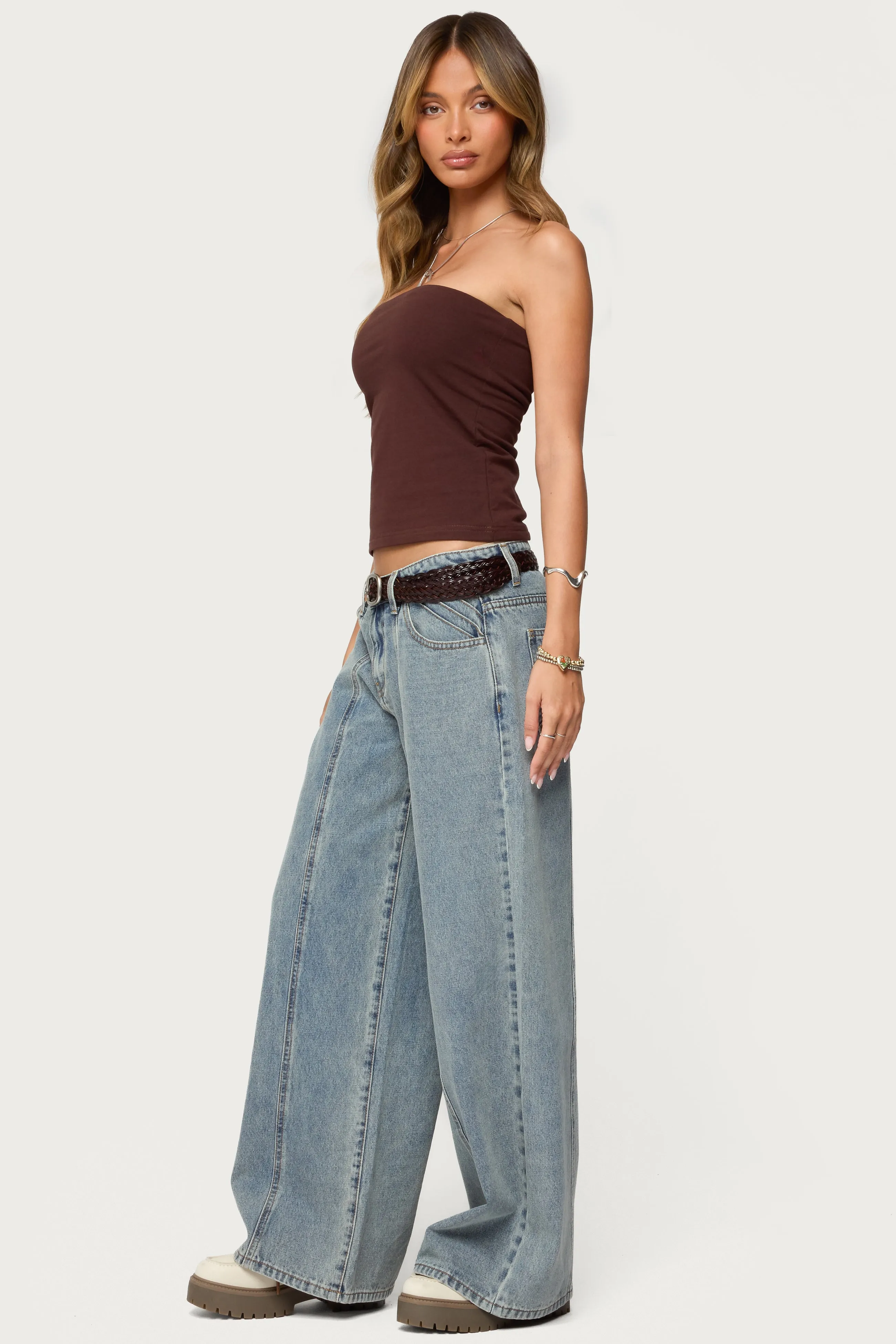 Built In Bra Tube Top sold by Edikted product image thumbnail 4