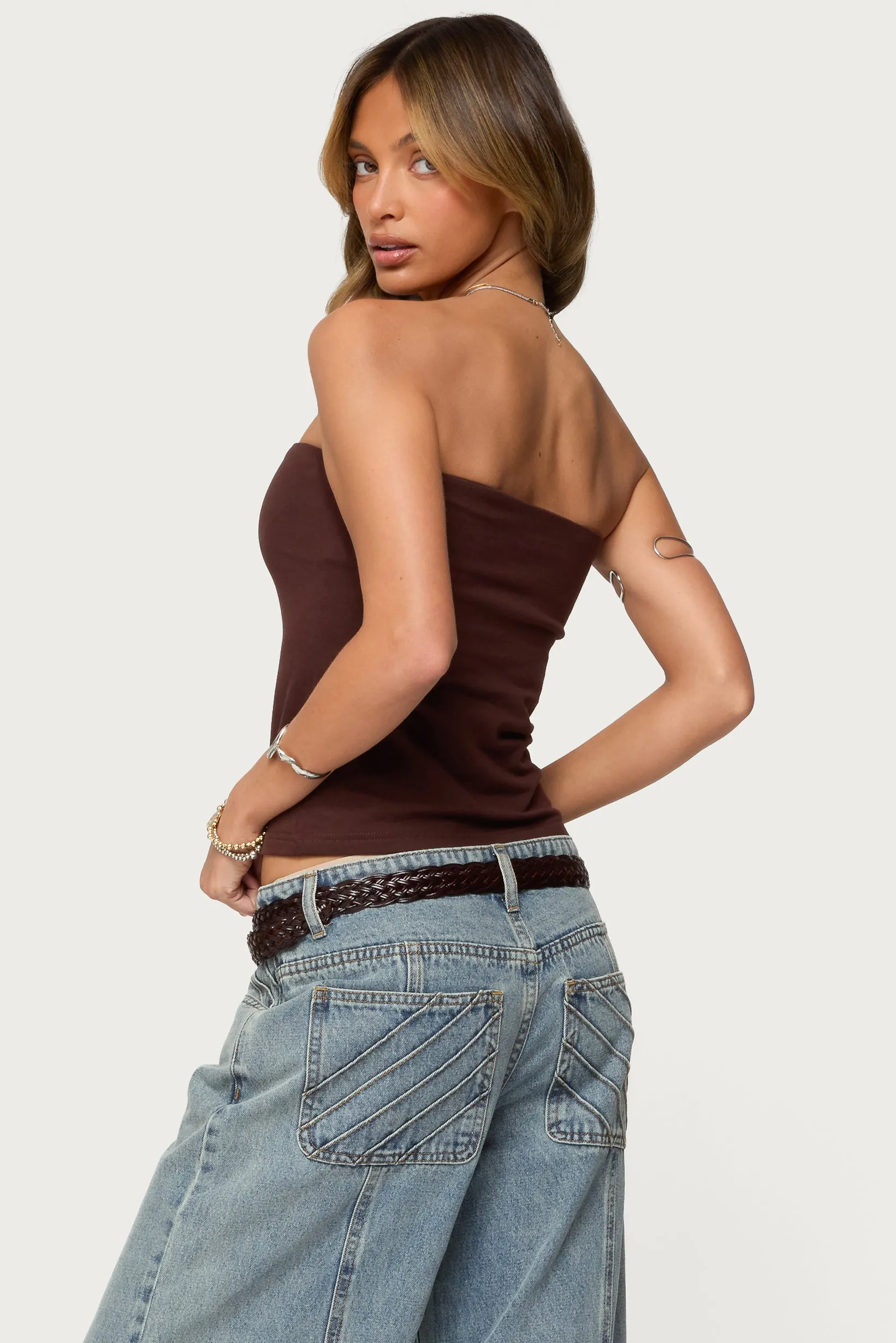 Built In Bra Tube Top sold by Edikted product image thumbnail 5