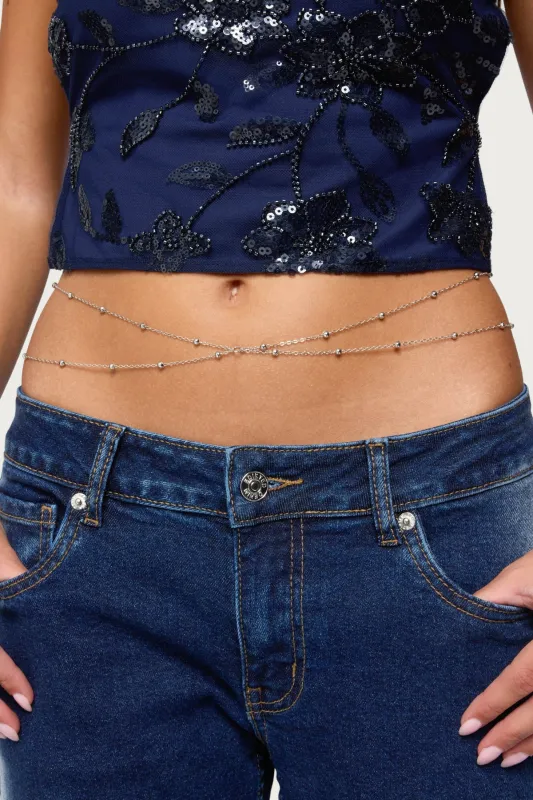 Bead Double Belly Chain sold by Edikted