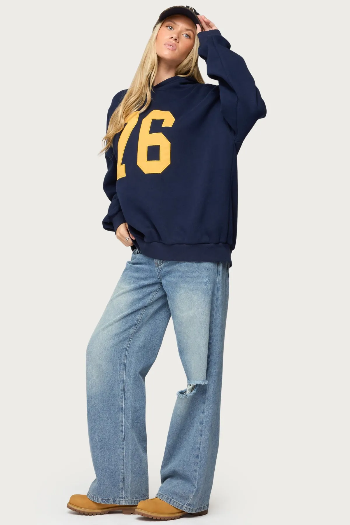 Rhyan 76 Oversized Hoodie sold by Edikted product image thumbnail 4