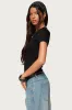 Nikkey Semi Sheer T Shirt sold by Edikted
