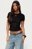 Nikkey Semi Sheer T Shirt sold by Edikted