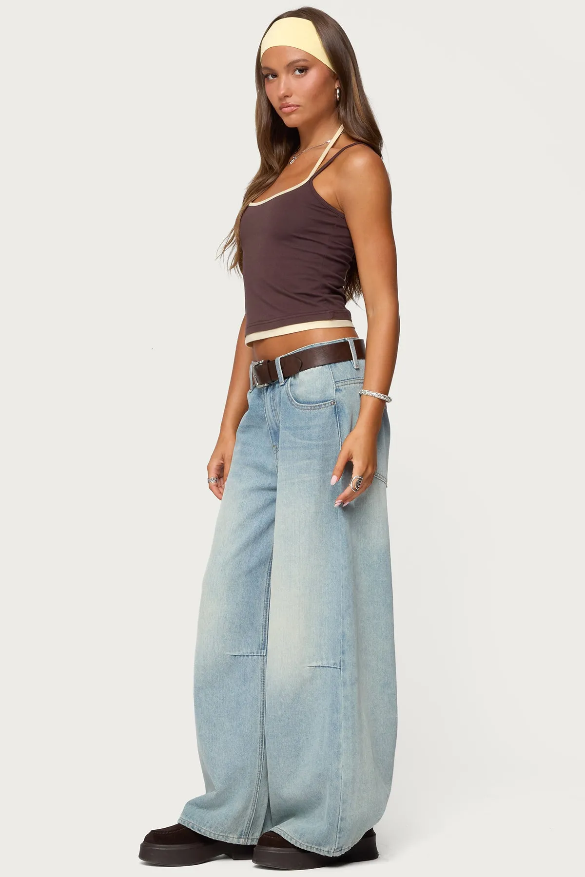 Roya Layered Halter Tank Top sold by Edikted product image thumbnail 4