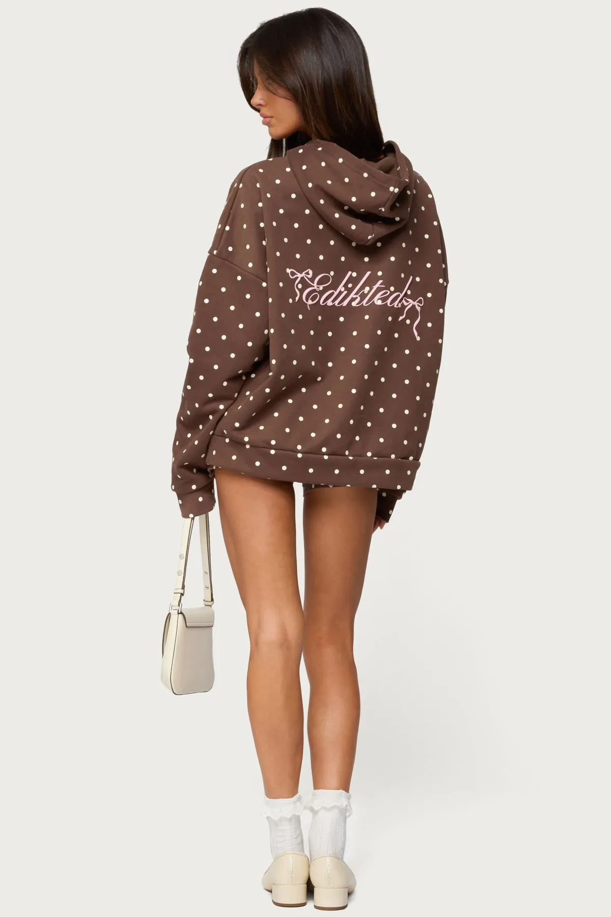Chelsie Polka Dot Hoodie sold by Edikted product image thumbnail 5