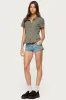 Alisa Plaid Tailored Button Up Shirt sold by Edikted