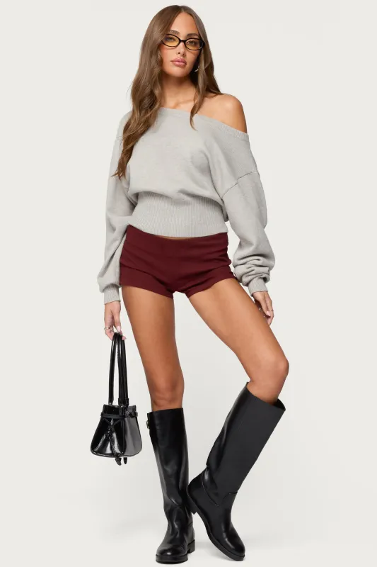 Dinah Denim Micro Shorts sold by Edikted