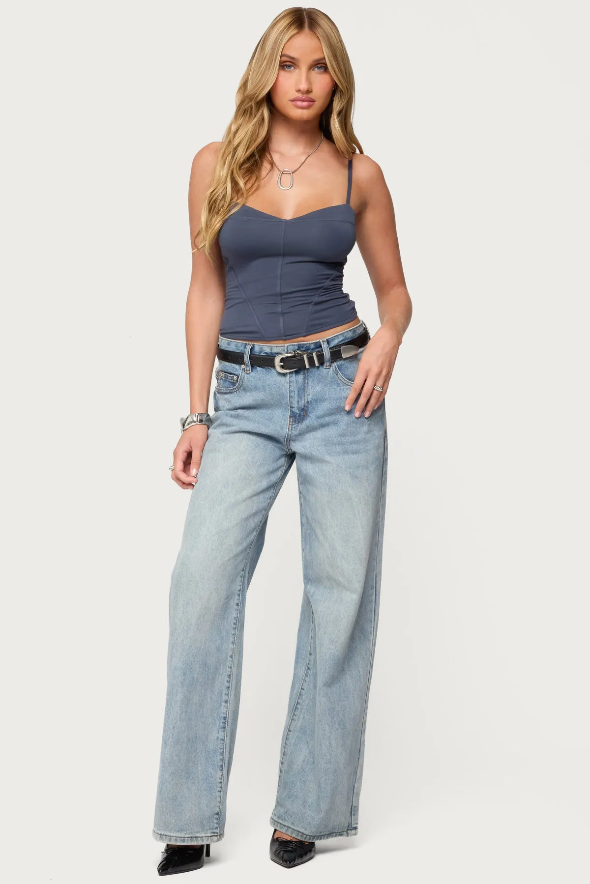 Katanya Lace Up Top sold by Edikted product image thumbnail 4