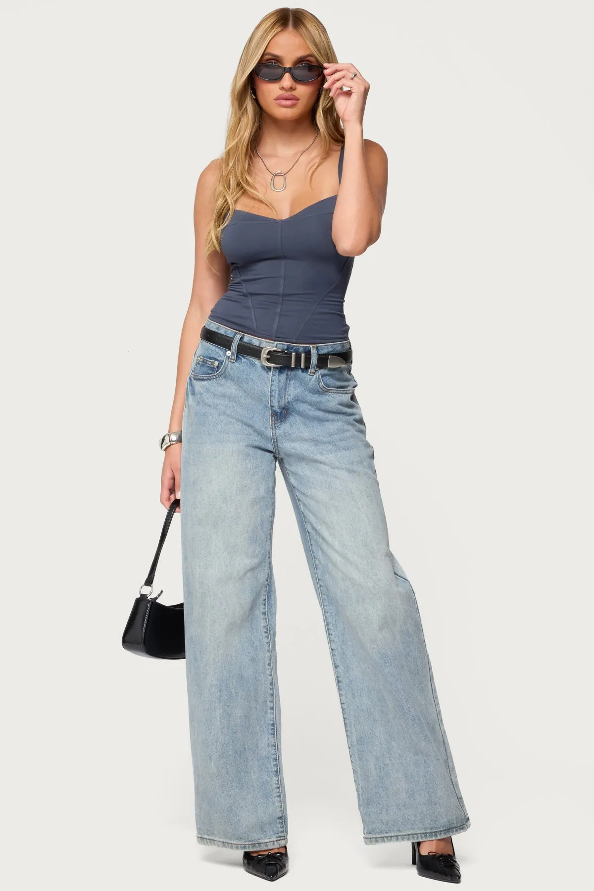 Katanya Lace Up Top sold by Edikted product image thumbnail 2