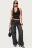 Aliyah Zip Low Rise Jeans sold by Edikted