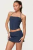 Winsley Gingham Halter Corset sold by Edikted