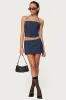 Winsley Gingham Halter Corset sold by Edikted