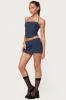 Winsley Gingham Halter Corset sold by Edikted