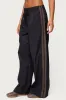 Kieran Stripey Nylon Track Pants sold by Edikted