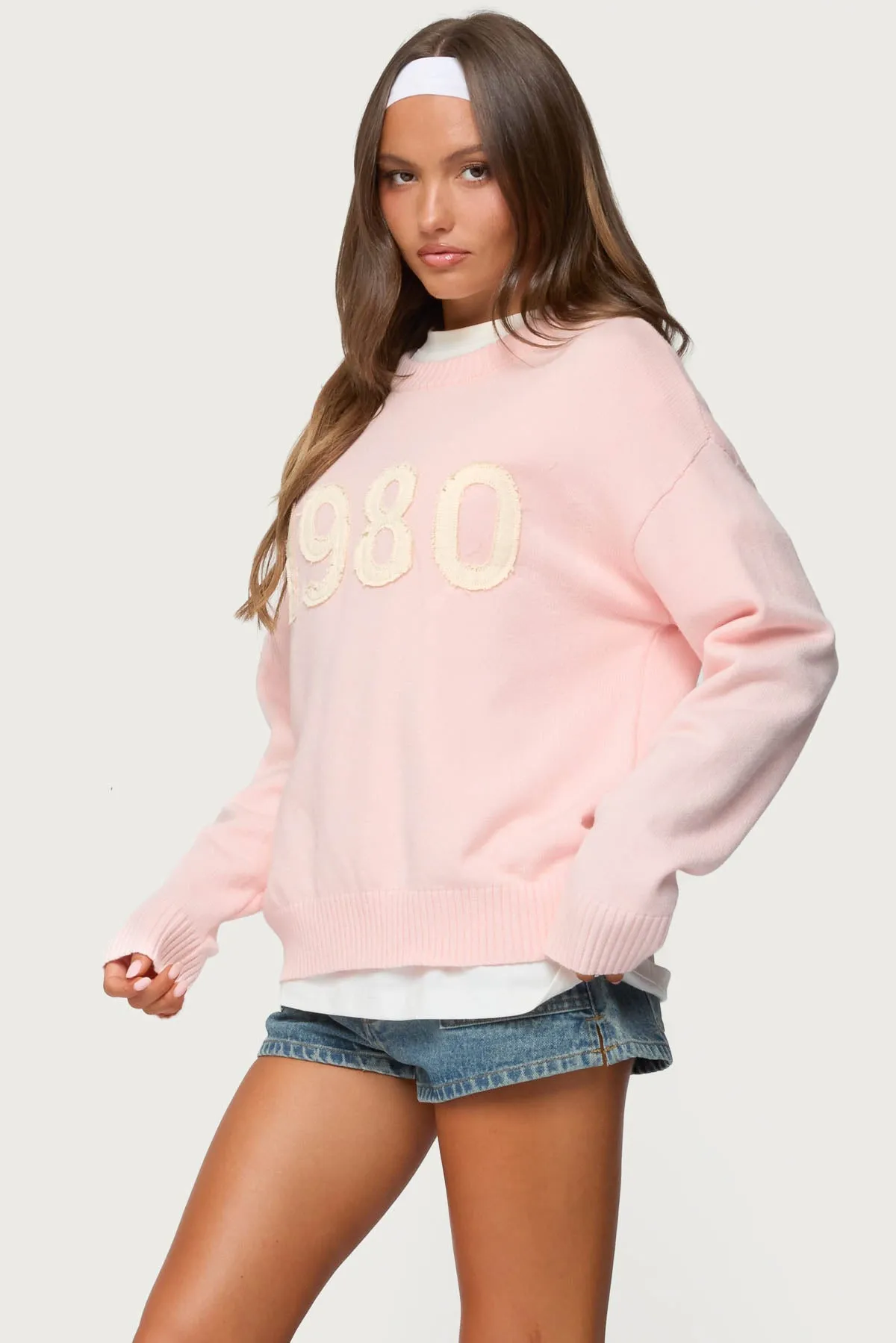 1980 Oversized Sweater sold by Edikted product image thumbnail 3