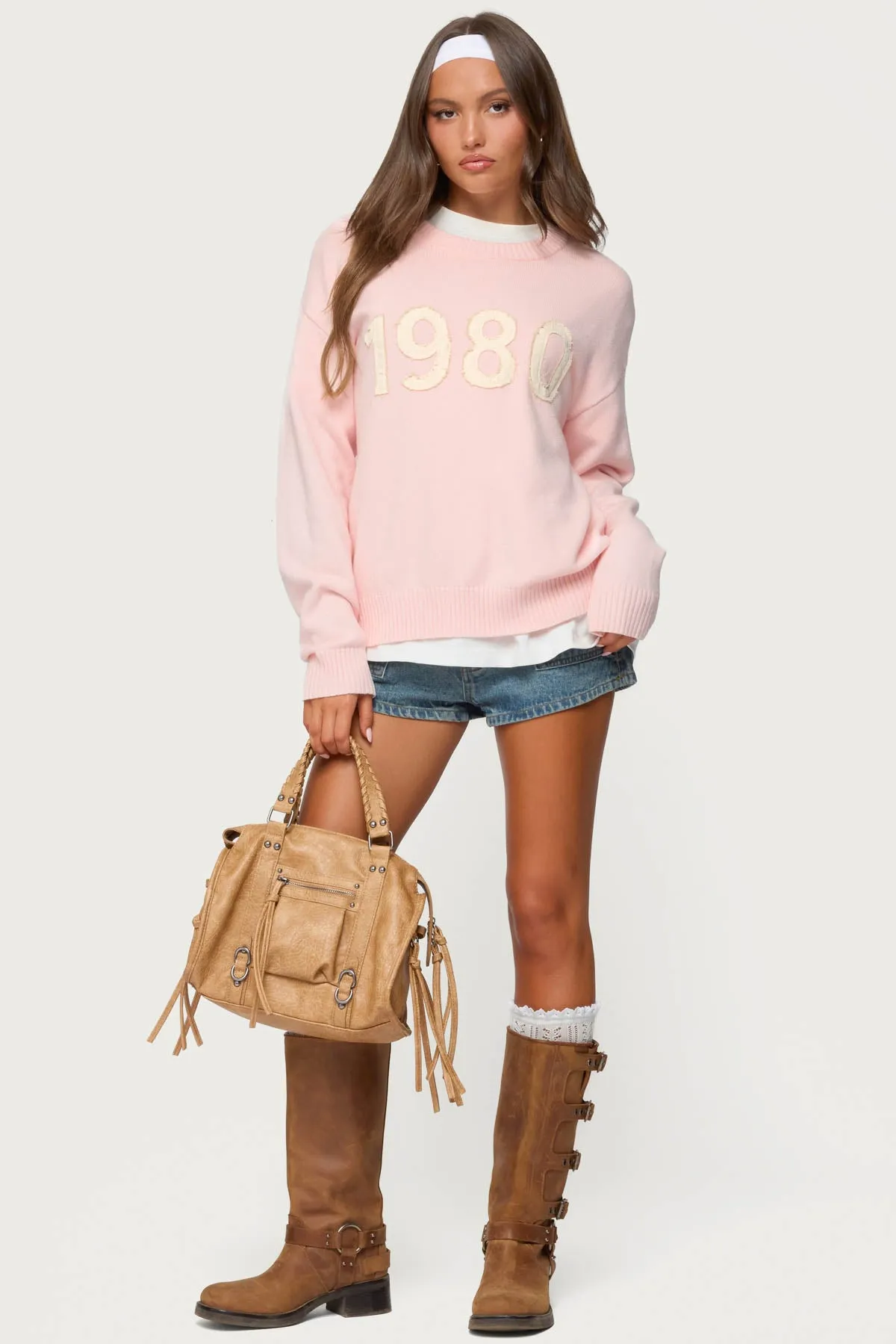 1980 Oversized Sweater sold by Edikted product image thumbnail 2