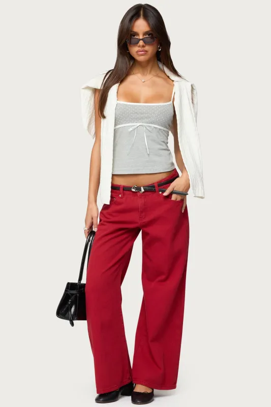 Petite Roman Low Rise Slouchy Jeans sold by Edikted