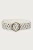 Stud & Grommet Faux Leather Belt sold by Edikted