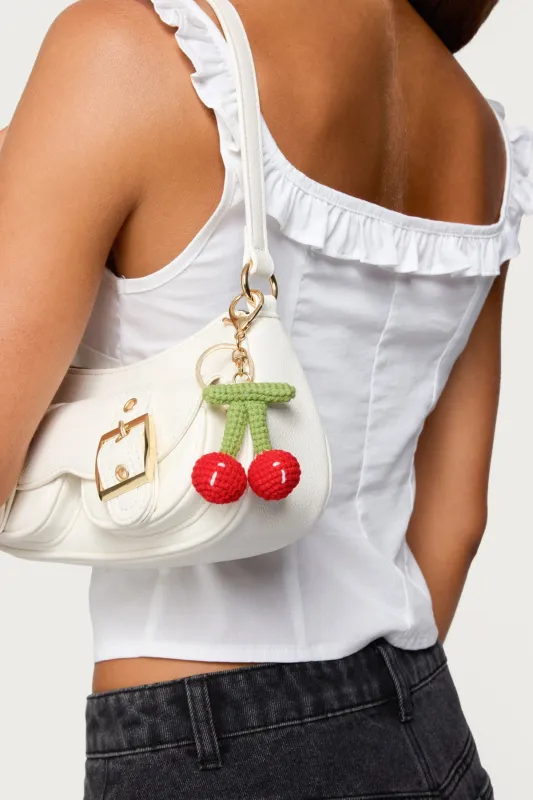 My Cherry Crochet Keychain sold by Edikted
