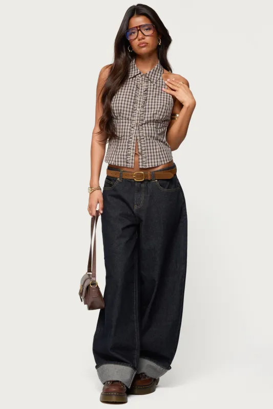 Kella Extra Oversized Low Rise Jeans sold by Edikted