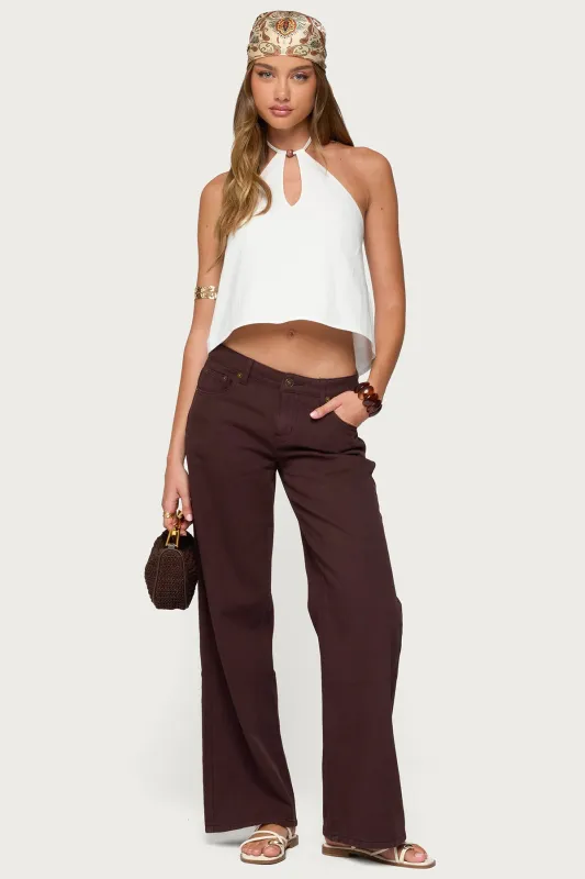 Roman Low Rise Slouchy Jeans sold by Edikted