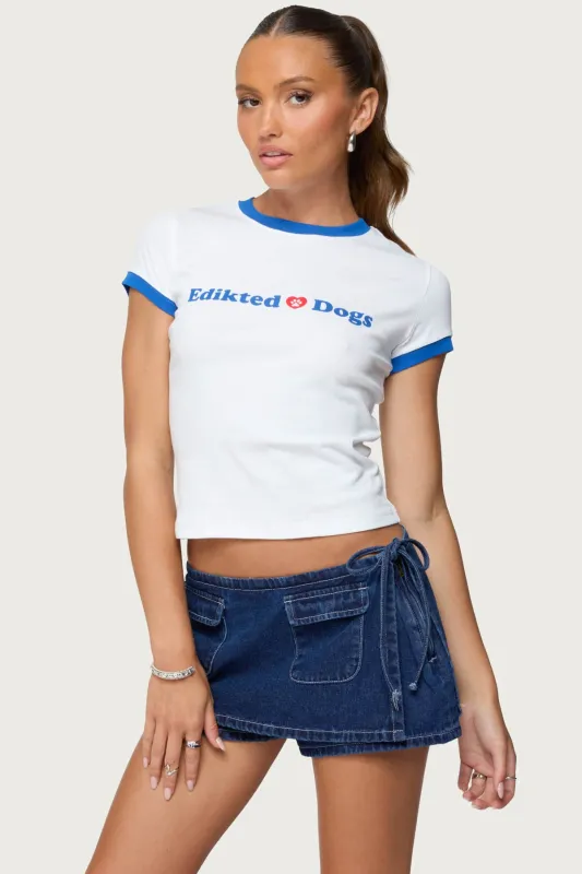 Puppy Lover T Shirt made by Edikted