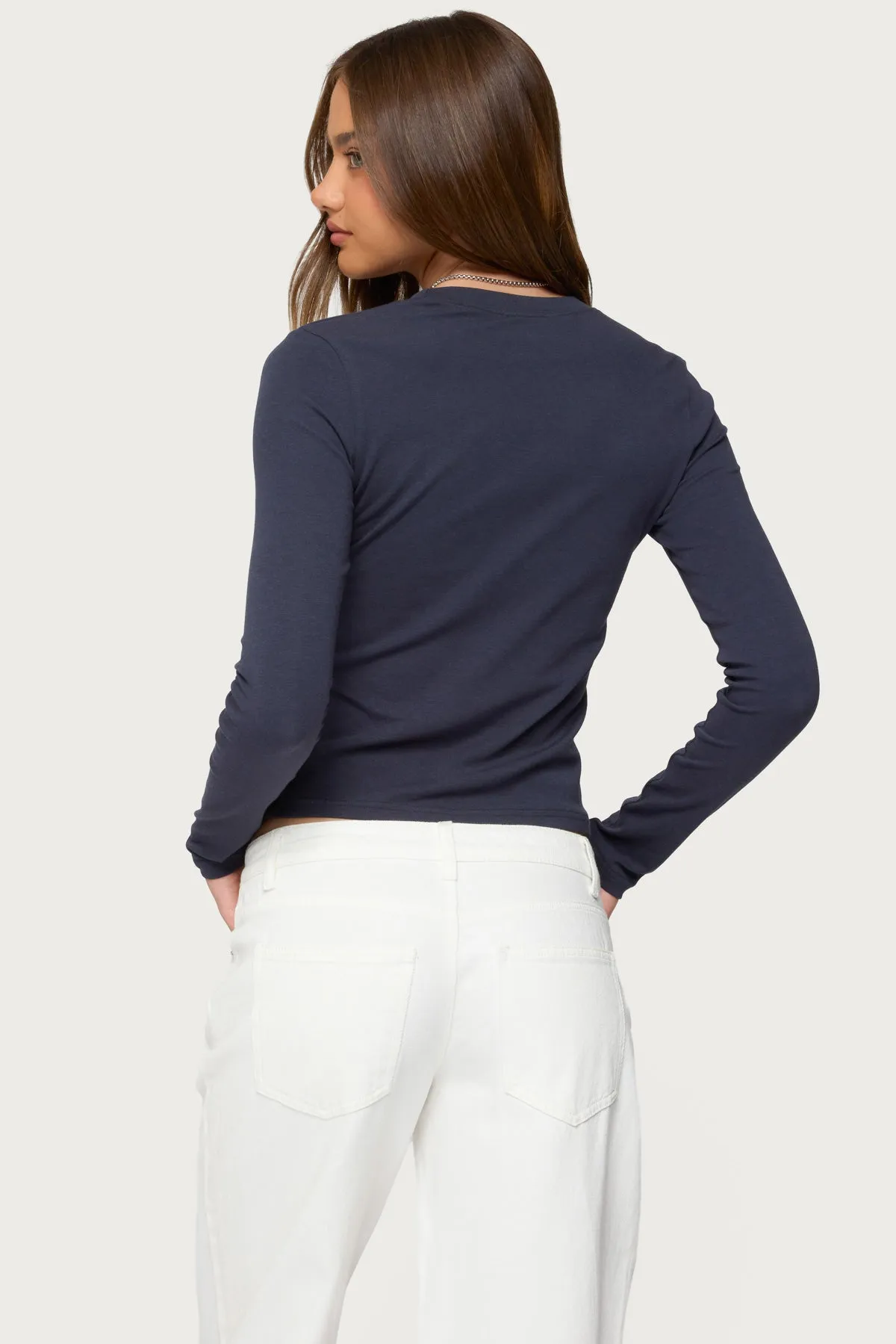 Kiyan Long Sleeve T Shirt sold by Edikted product image thumbnail 5