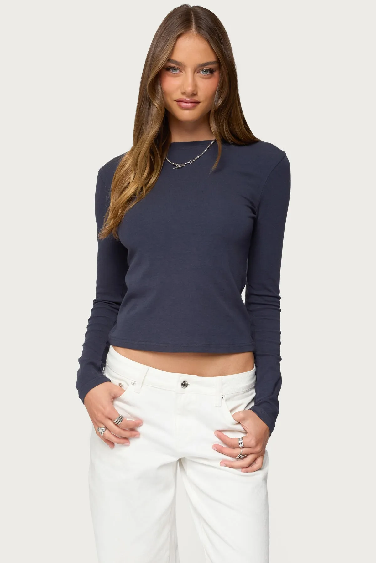 Kiyan Long Sleeve T Shirt sold by Edikted