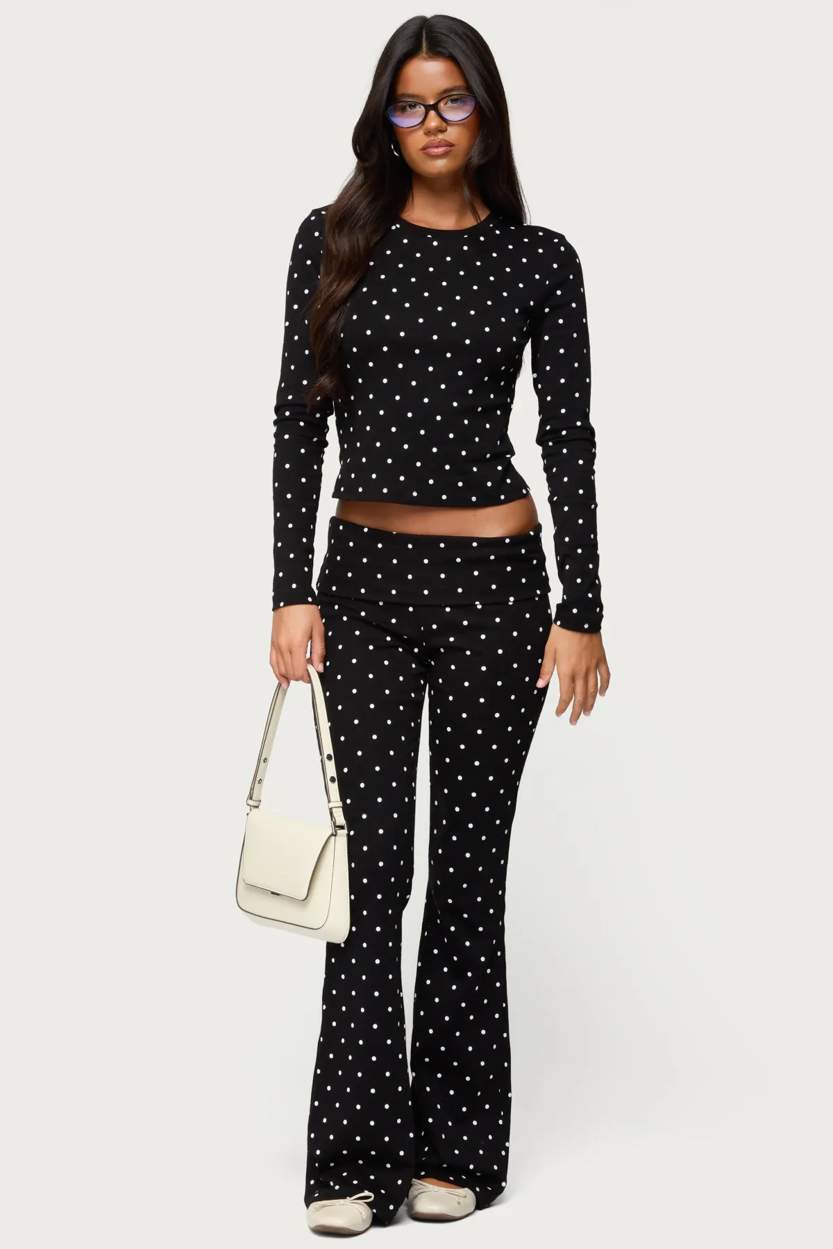 Daliya Polka Dot Long Sleeve Top sold by Edikted product image thumbnail 2
