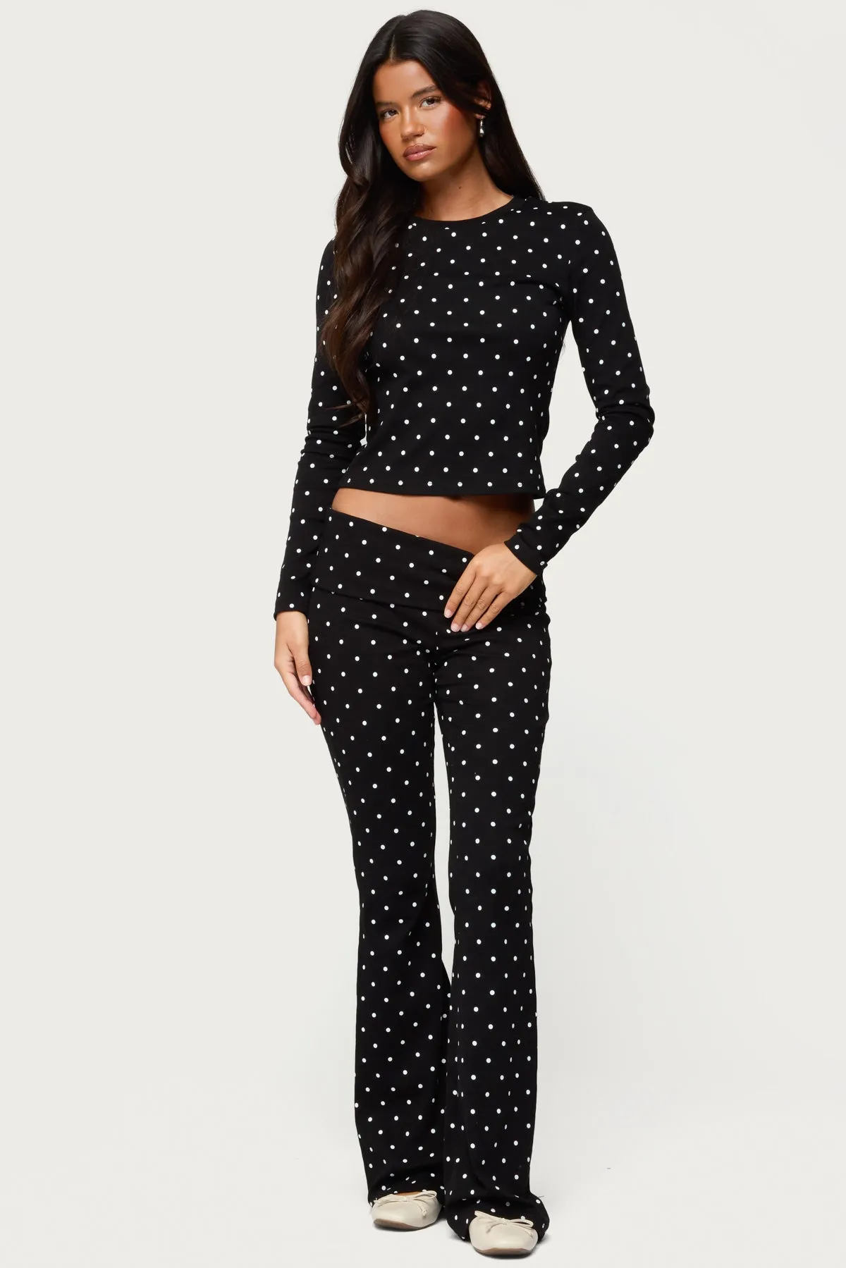 Daliya Polka Dot Long Sleeve Top sold by Edikted product image thumbnail 5