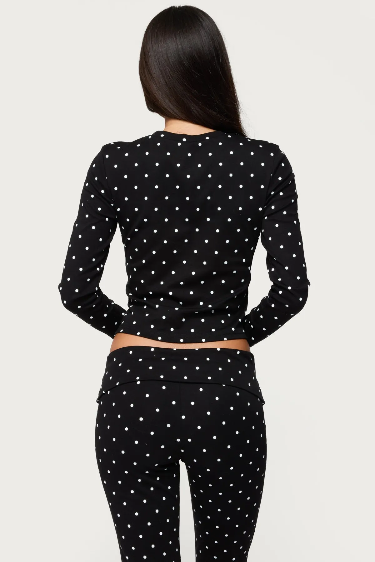 Daliya Polka Dot Long Sleeve Top sold by Edikted product image thumbnail 4