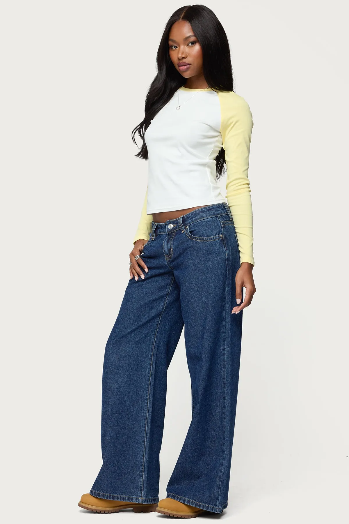 Tommi Raglan Long Sleeve T Shirt sold by Edikted product image thumbnail 4