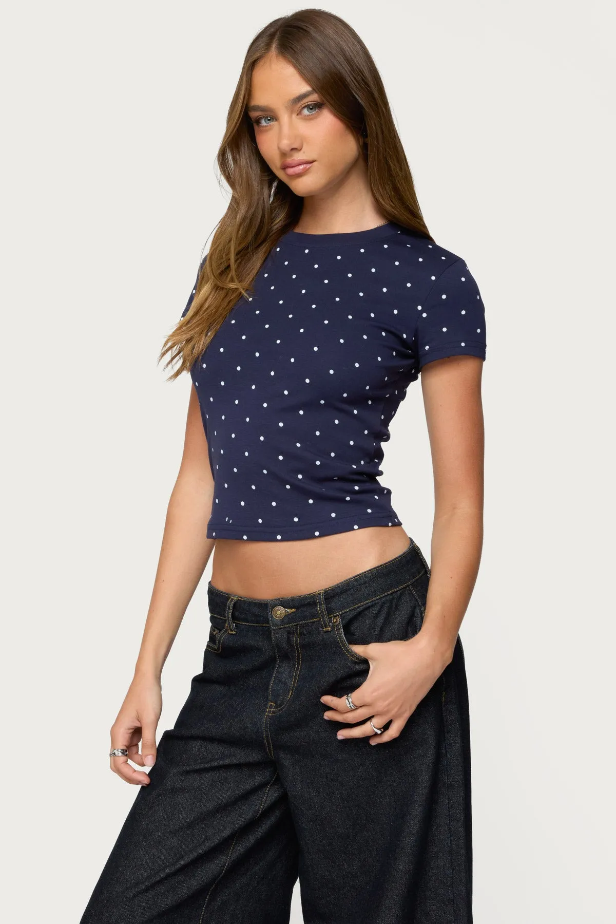 Lorenzo Polka Dot T Shirt sold by Edikted product image thumbnail 3
