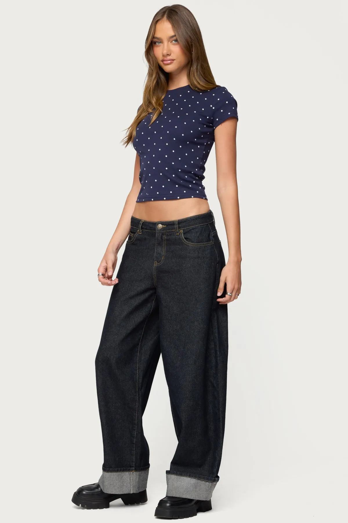 Lorenzo Polka Dot T Shirt sold by Edikted product image thumbnail 4