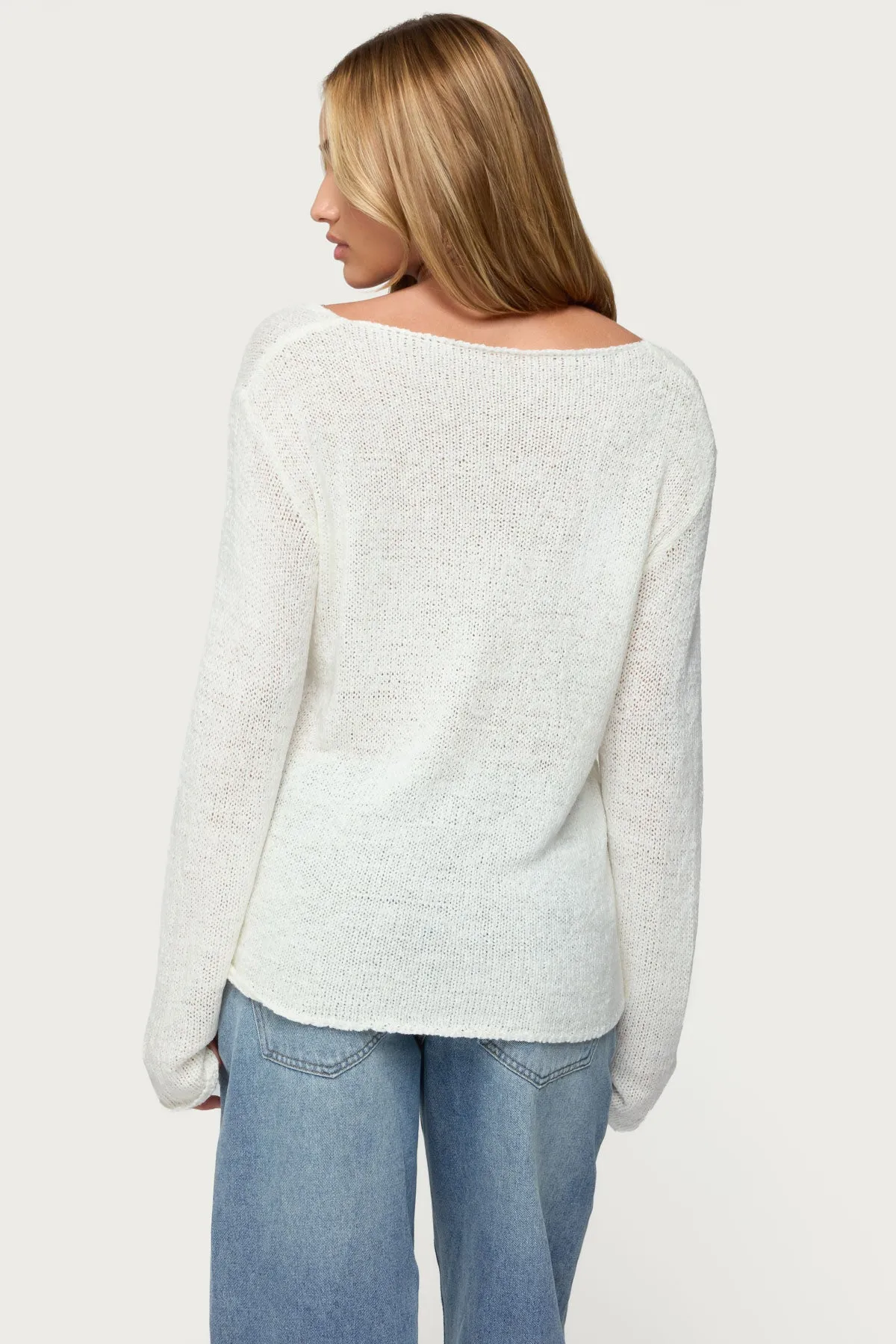 Palm Springs Light Knit Sweater sold by Edikted product image thumbnail 5