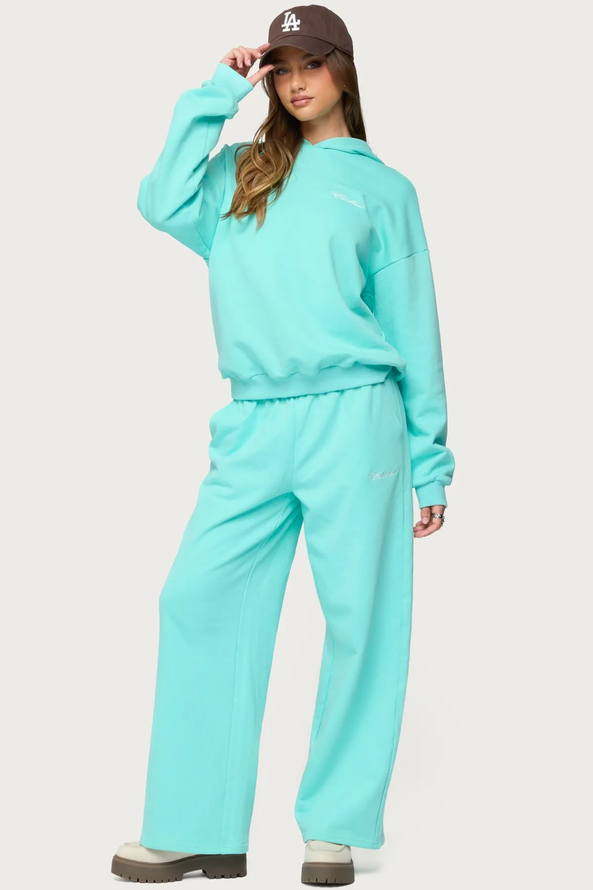 Only Edikted Straight Leg Sweatpants sold by Edikted