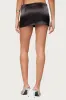 Marinda Satin Effect Mini Skort sold by Edikted