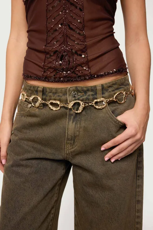 Abstract Chain Belt sold by Edikted