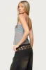 Astra Beaded Sheer Strapless Top sold by Edikted
