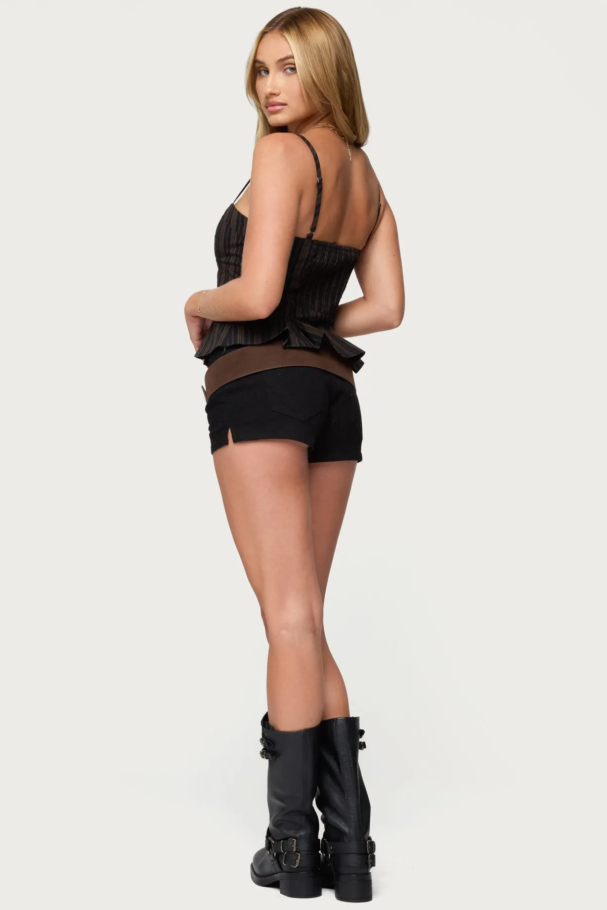 Kiya Striped Peplum Top sold by Edikted product image thumbnail 4