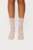 Embroidered Rose Socks sold by Edikted