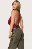 Irina Stud Cowl Neck Halter Top sold by Edikted