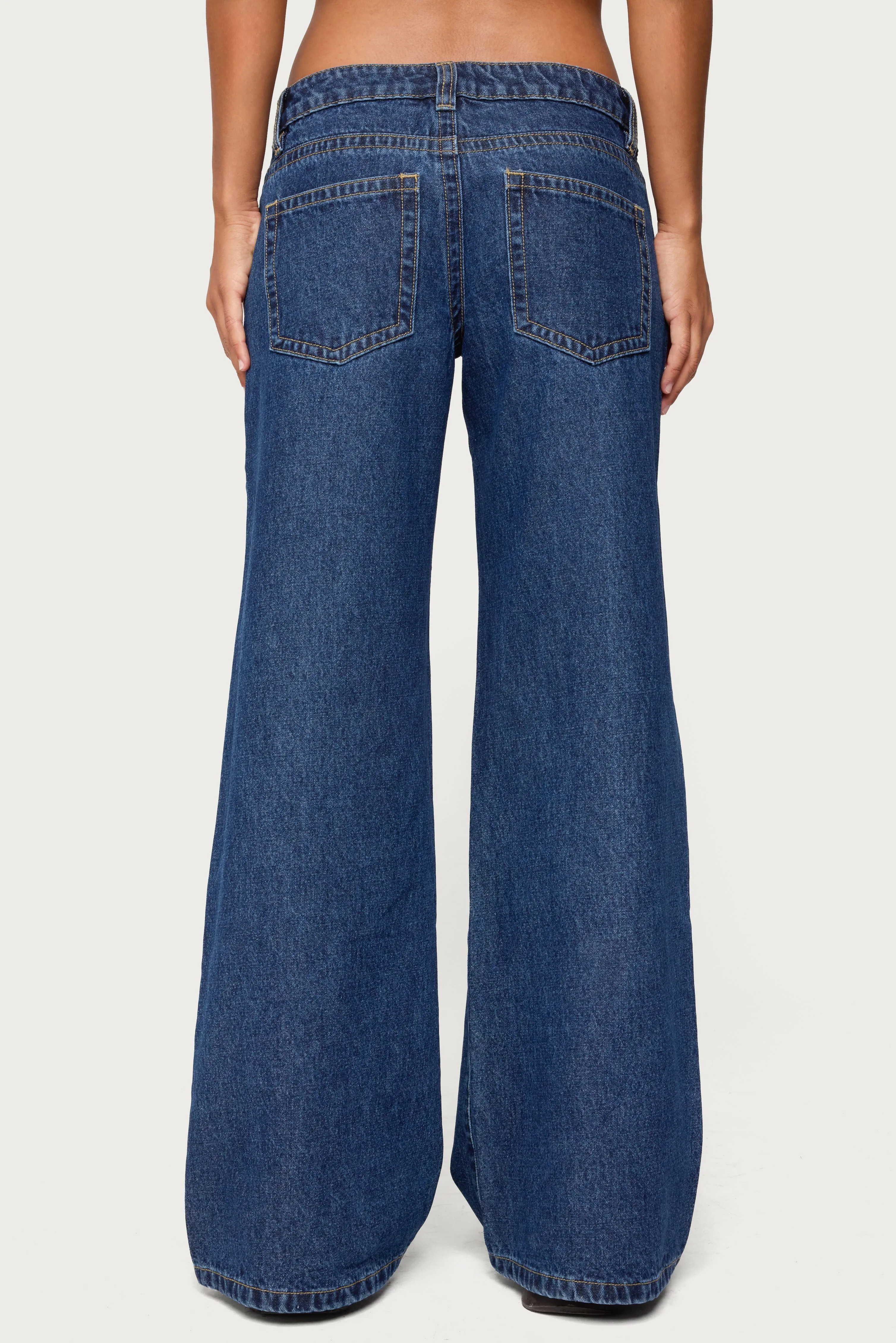 Raiyne Low Rise Wide Leg Jeans sold by Edikted product image thumbnail 4
