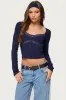 Kathi Lacey Long Sleeve Top sold by Edikted