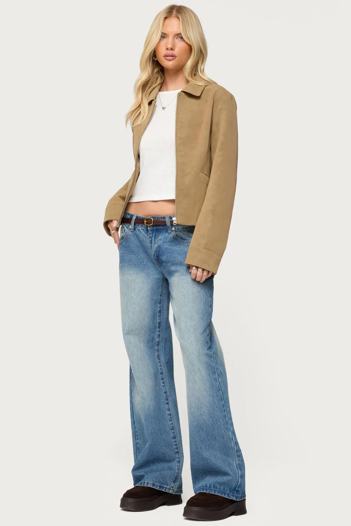 Cozette Faux Leather Jacket sold by Edikted product image thumbnail 4