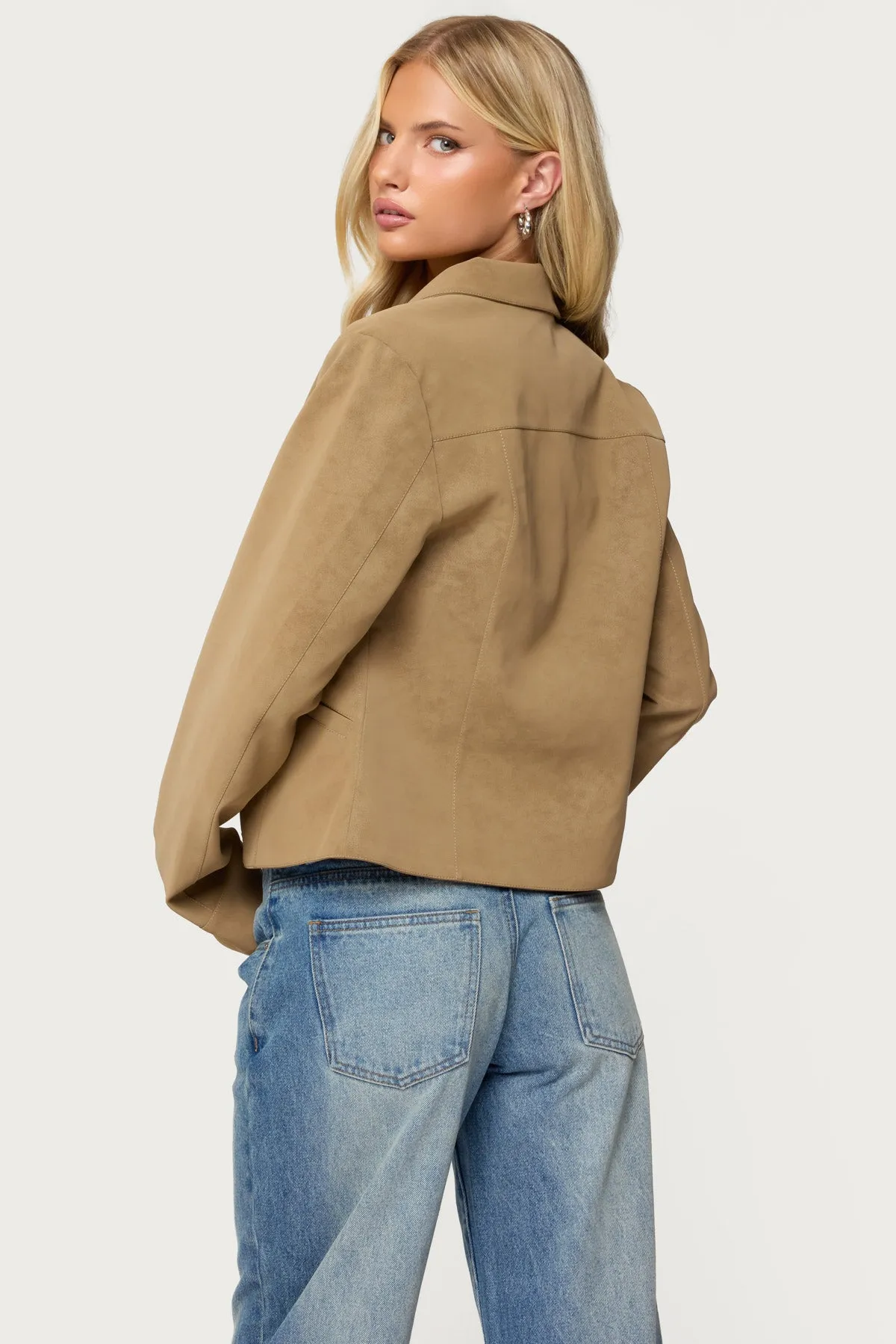 Cozette Faux Leather Jacket sold by Edikted product image thumbnail 5