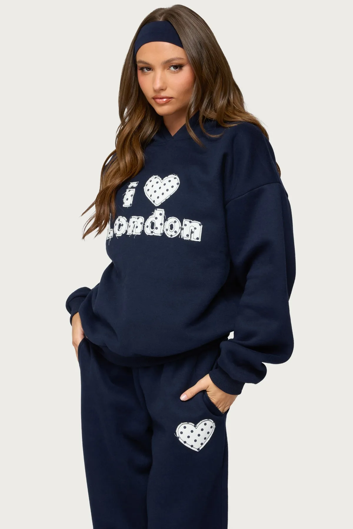 I Heart London Hoodie sold by Edikted product image thumbnail 3