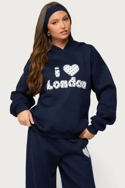 I Heart London Hoodie sold by Edikted