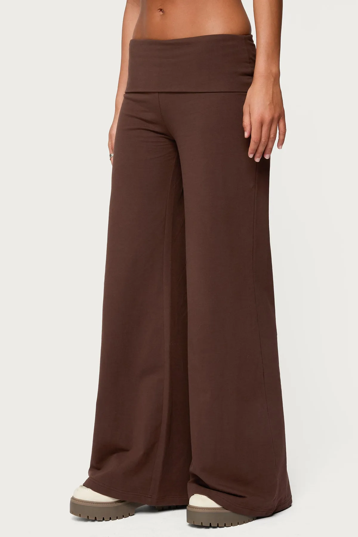 Wide Leg Fold Over Pants sold by Edikted product image thumbnail 4